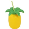 Ananas kop med sugerør