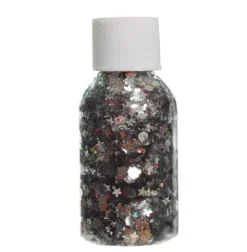 Ansigts glitter i Sølv