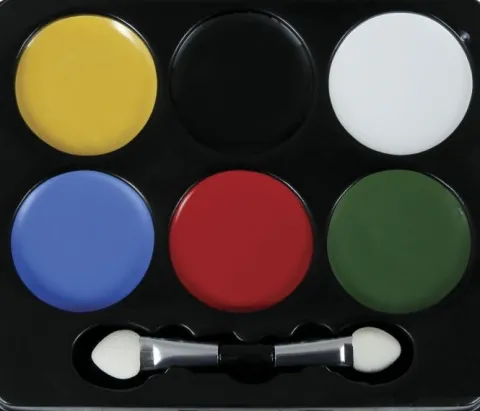 Ansigtsmaling palette - 6 farver