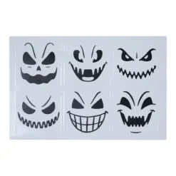 Ansigt stickers til glas