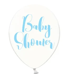 Babyshower Ballon transparent BLÅ