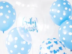 Babyshower Ballon transparent BLÅ