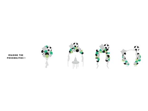 Ballonbue - fodbold tema