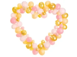 Ballonbue Hjerte i rosa-guld