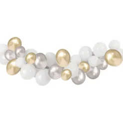 Ballonbue Hvid-Guld-Sølv