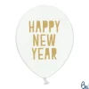 Ballon 30 cm Hvid med Happy NewYear