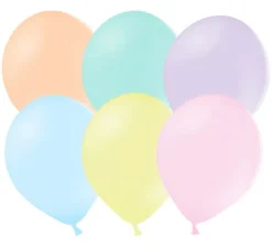 Ballon ø 27 cm, 10 stk. Pastel mix