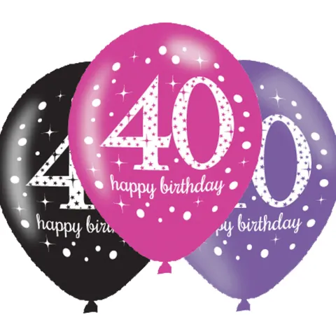 balloner 40 sparkling pink