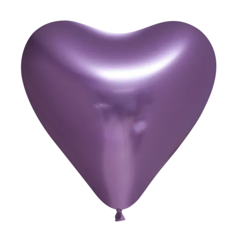 Ballon Hjerte Mirror Lilla