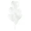 Ballon Hjerter i Hvid 6 stk