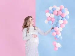Ballon i 12,7cm i lyserød - 100stk