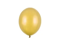 Ballon i 12,7cm metallic guld - 100stk
