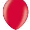 Ballon i 12,7cm metallic rød - 100stk