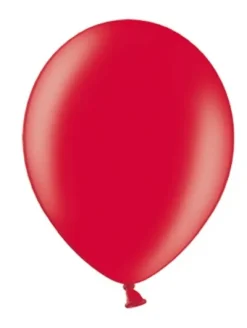 Ballon i 12,7cm metallic rød - 100stk