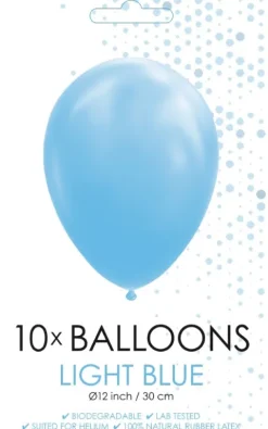 Ballon Lyseblå, 10 stk
