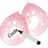 Ballon med skrivefelt Ø 30 cm, 6 stk Pink