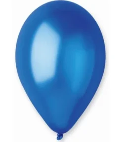 Ballon Metallic mørkeblå, 10 stk.