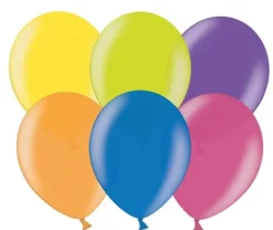 Ballon metallic MULTI farve ø23 100 stk
