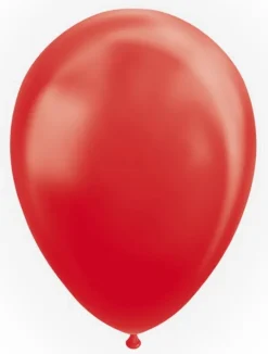 Ballon metallic rød 10 stk