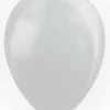 Ballon metallic sølv, 10 stk