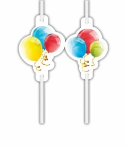 Ballon motiv sugerør