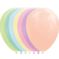 Ballon MULTI PASTEL ø30 10 stk