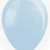 Ballon perlemor lyseblå 10 stk.