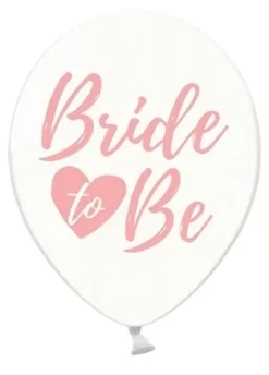 Ballon transparent BRIDE TO BE ROSA