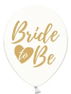 Ballon transparent BRIDE TO BE GULD