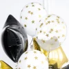 Ballon transparent med guldfarvet Stjerner
