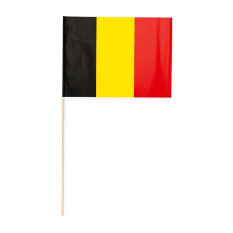 Belgien Papirflag på pind 10 stk