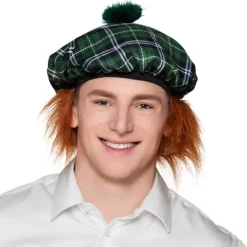 Beret Mr Tartan rød