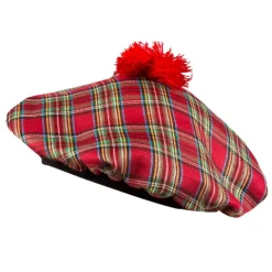 Beret Tartan red