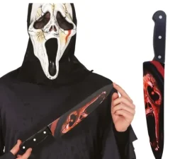 Blodig kniv til halloween - 37cm