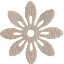 Blomster i filt 12cm i diameter