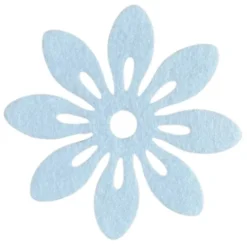 Blomster i filt 12cm i diameter