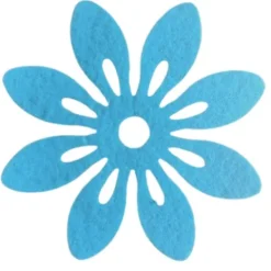 Blomster i filt 12cm i diameter