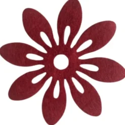 Blomster i filt 12cm i diameter