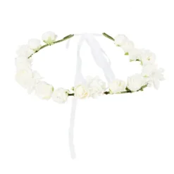 Blomsterkrans Ibiza med hvide blomster
