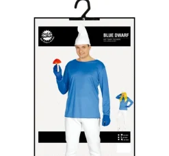 Blå Smølfe Kostume