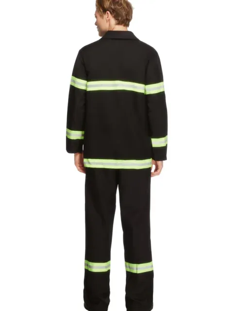 Brandmand kostume - Sort