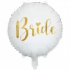 Bride folieballon i hvid