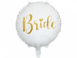 Bride folieballon i hvid
