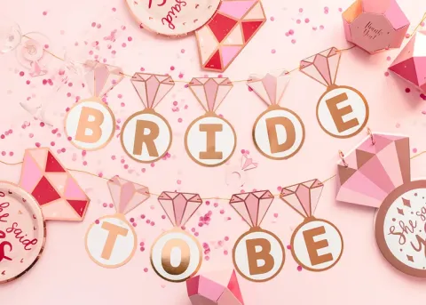 Bride to be DIY karton banner ca.2,5 m