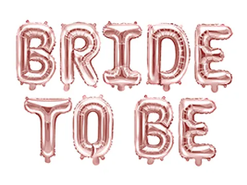 Bride to Be folieballon Rosegold