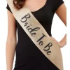 Bride to Be Sash i guldglitter