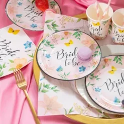 Bride to Be Servietter med blomster
