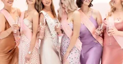 Bride to be skærf med blomster