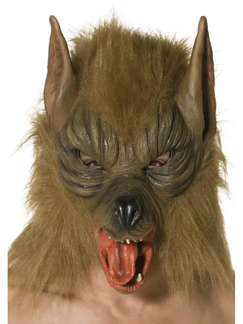 Brun Ulvemaske i latex