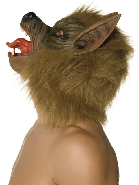 Brun Ulvemaske i latex